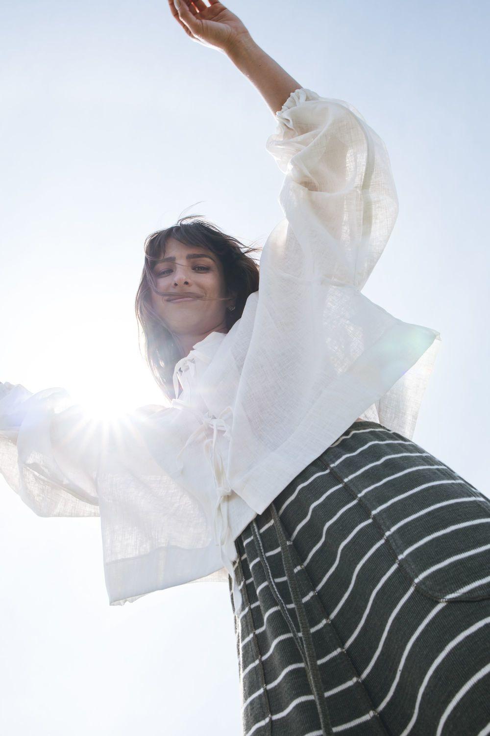 Blusa Estrella Blanco Talle único