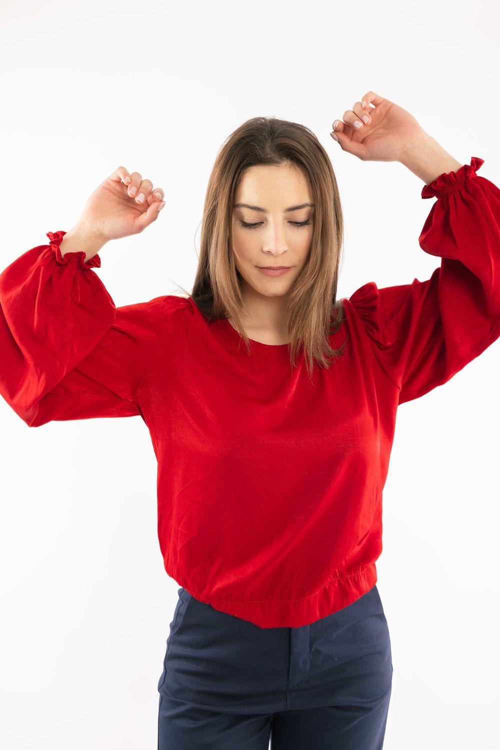 Blusa Fiore rojo l