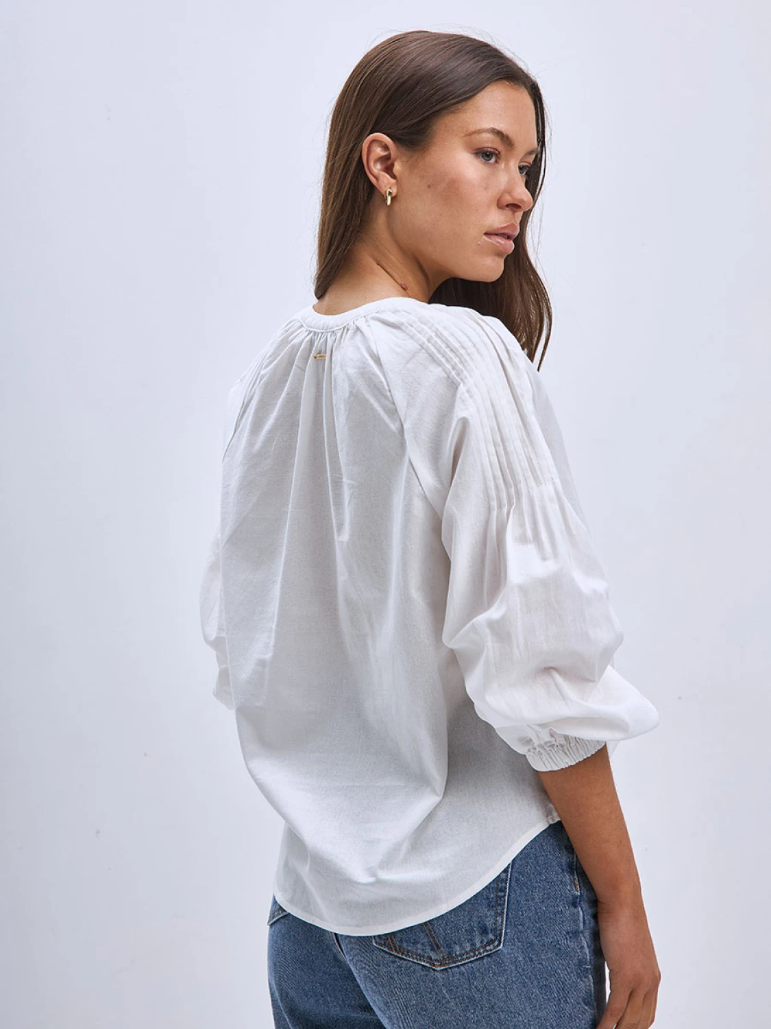 Blusa Flay off white l