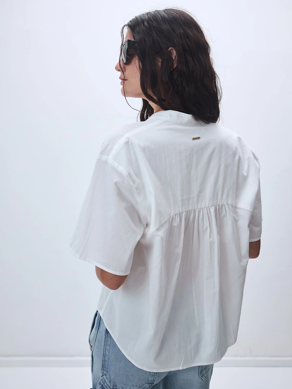 Camisa Beis off white l