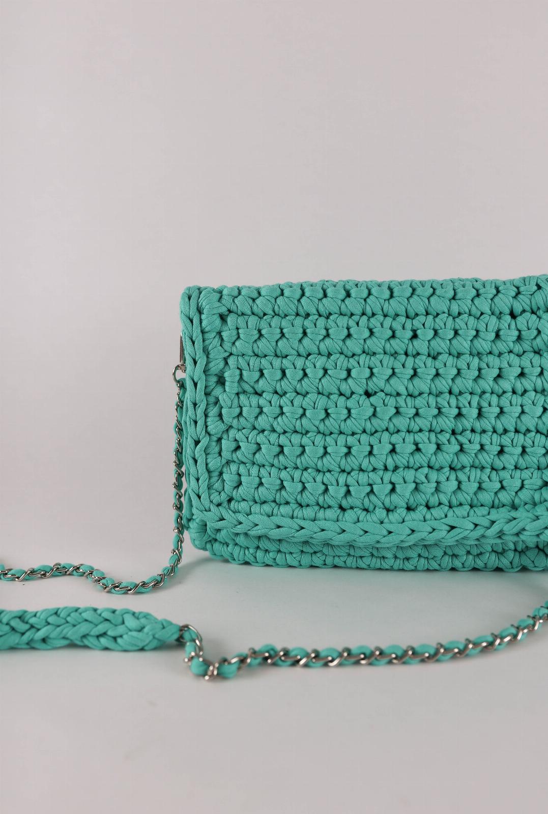 Cartera Crochet Bag turquesa n/a