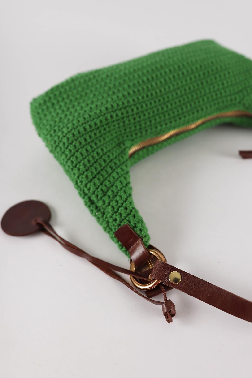 Cartera Shoulder Crochet Bag verde n/a