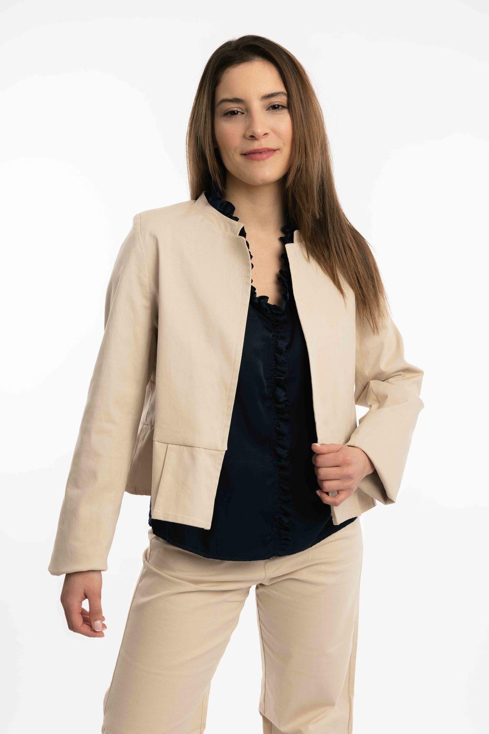 Chaqueta Leda beige l