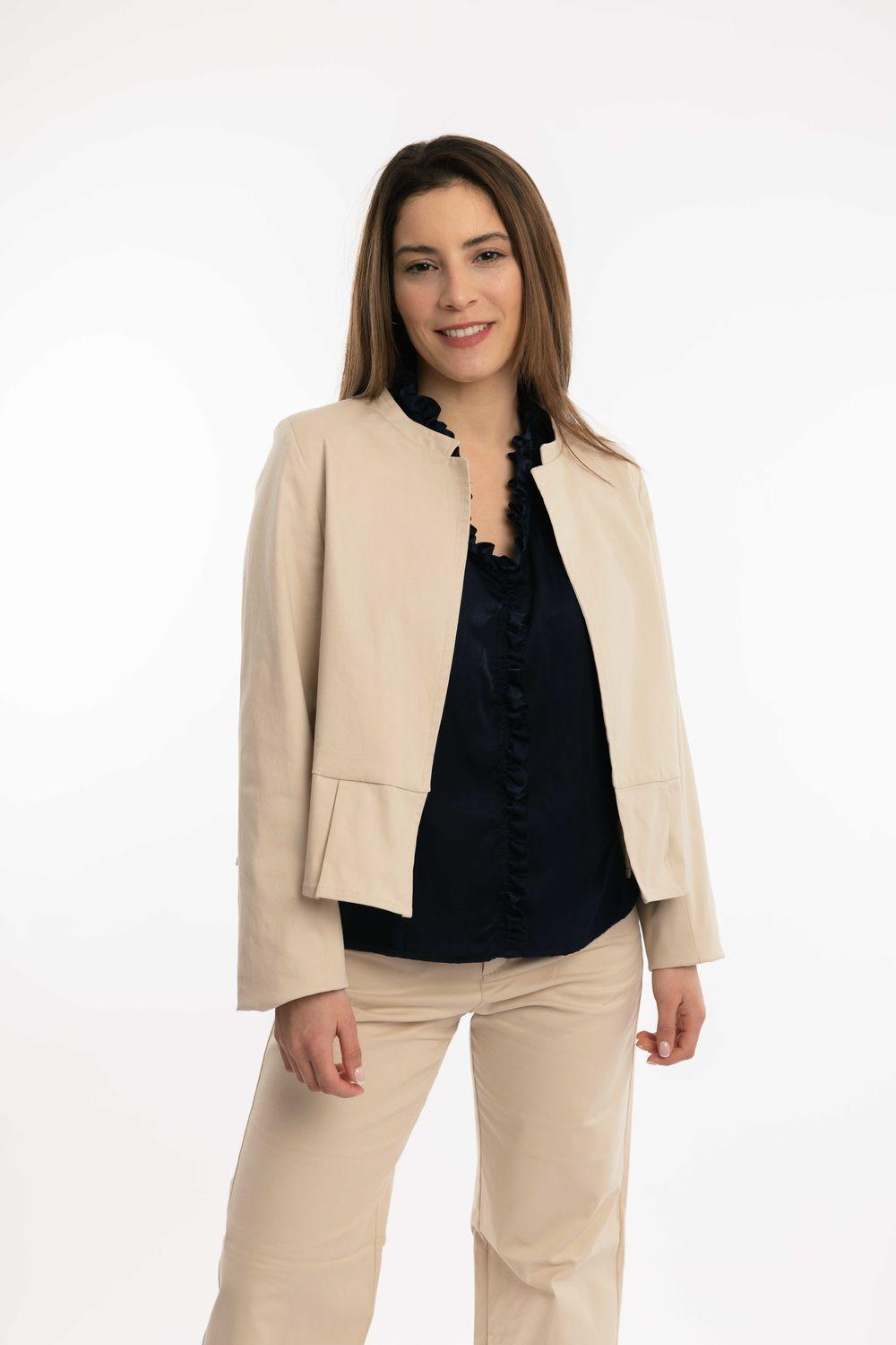 Chaqueta Leda beige l