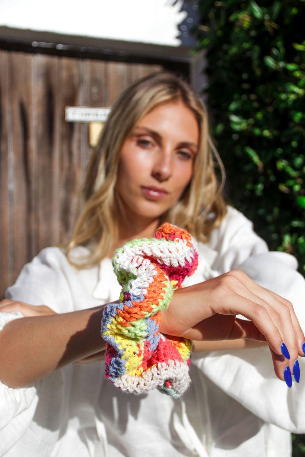 Coletas Crochet multicolor 