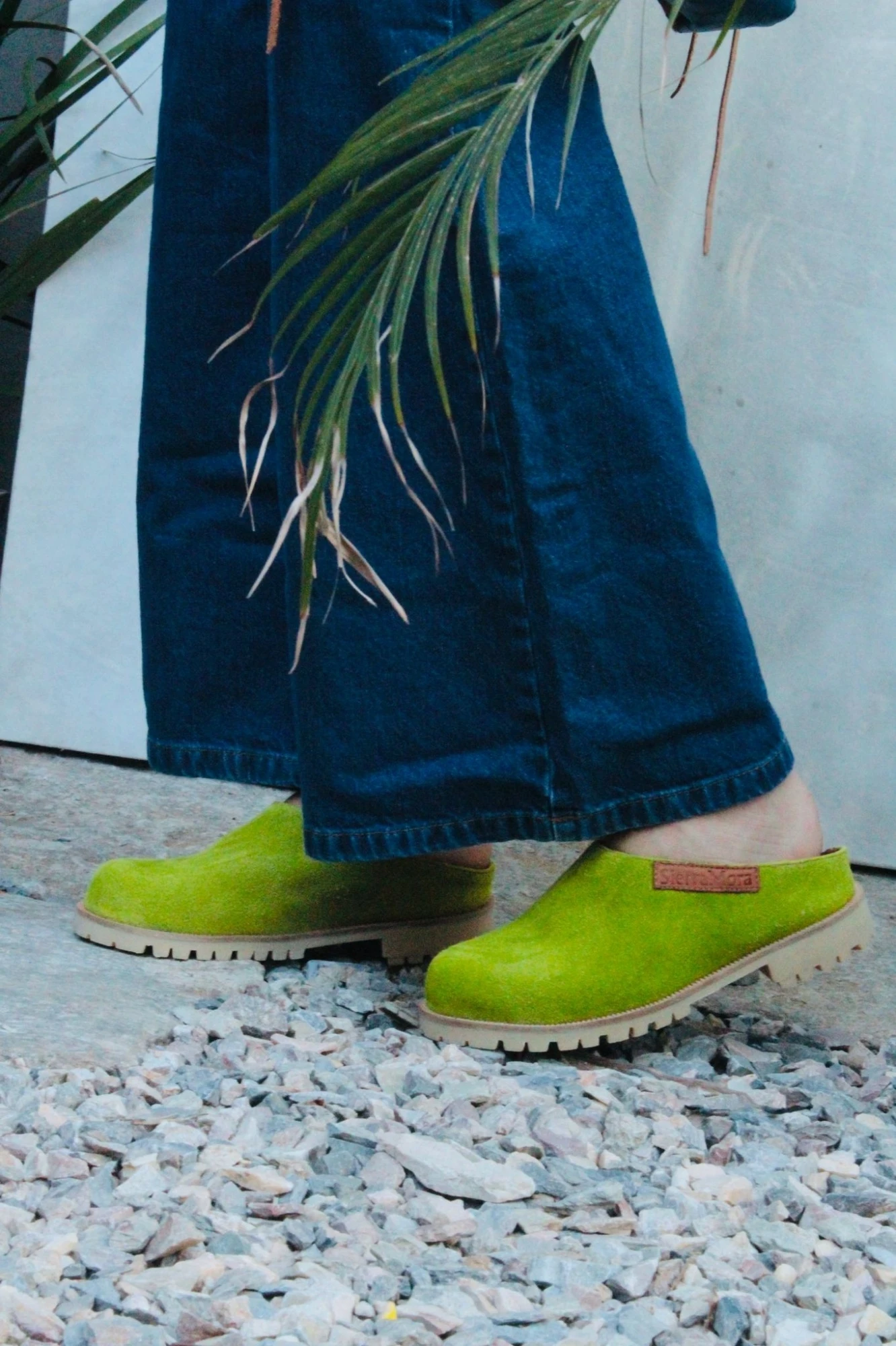 Flat Shoes verde lima 35