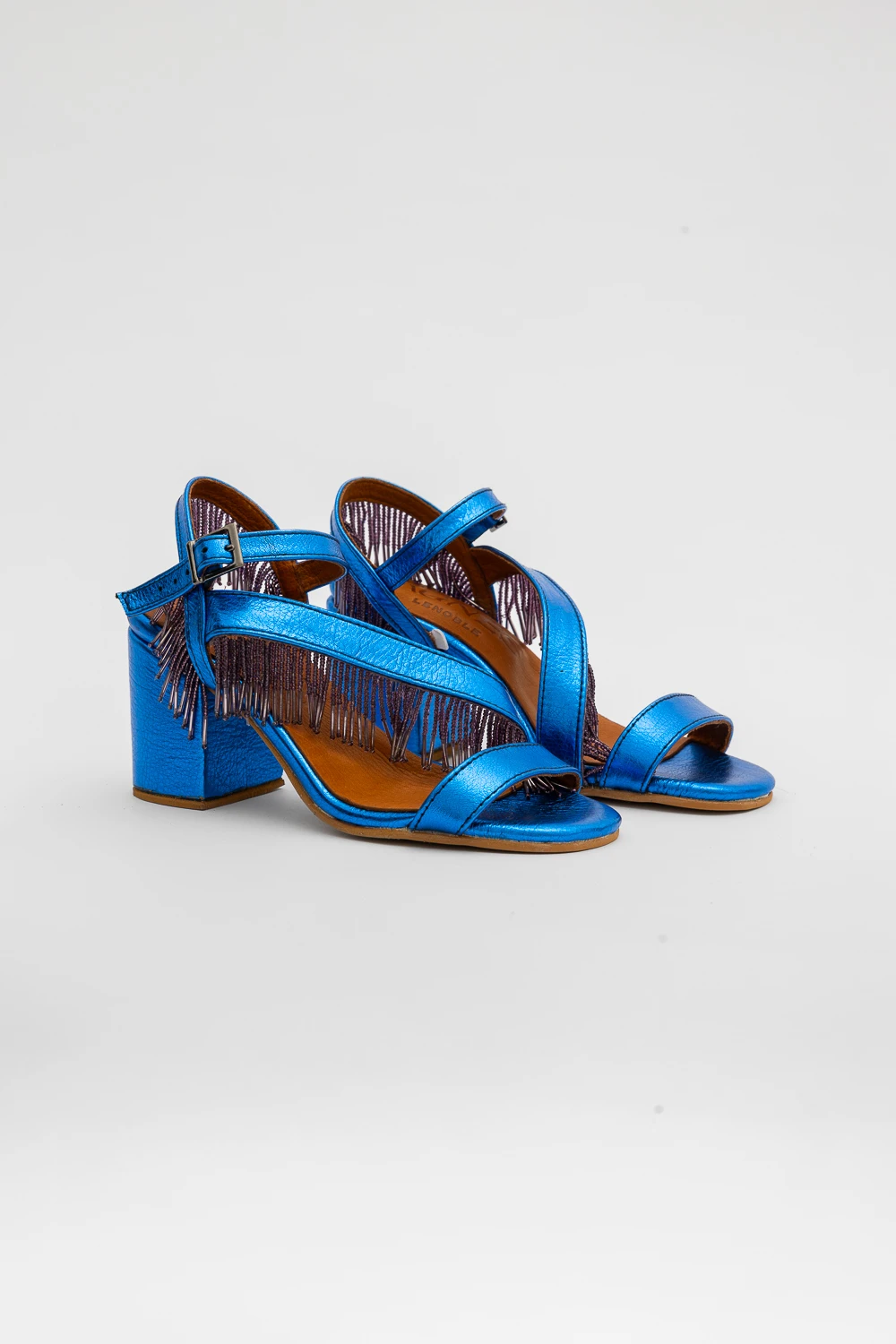 Fringes Sandal azul 39