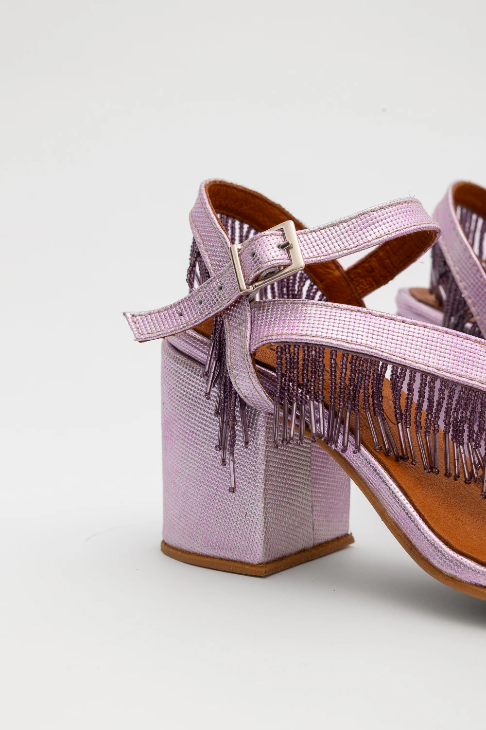 Fringes Sandal violeta 35