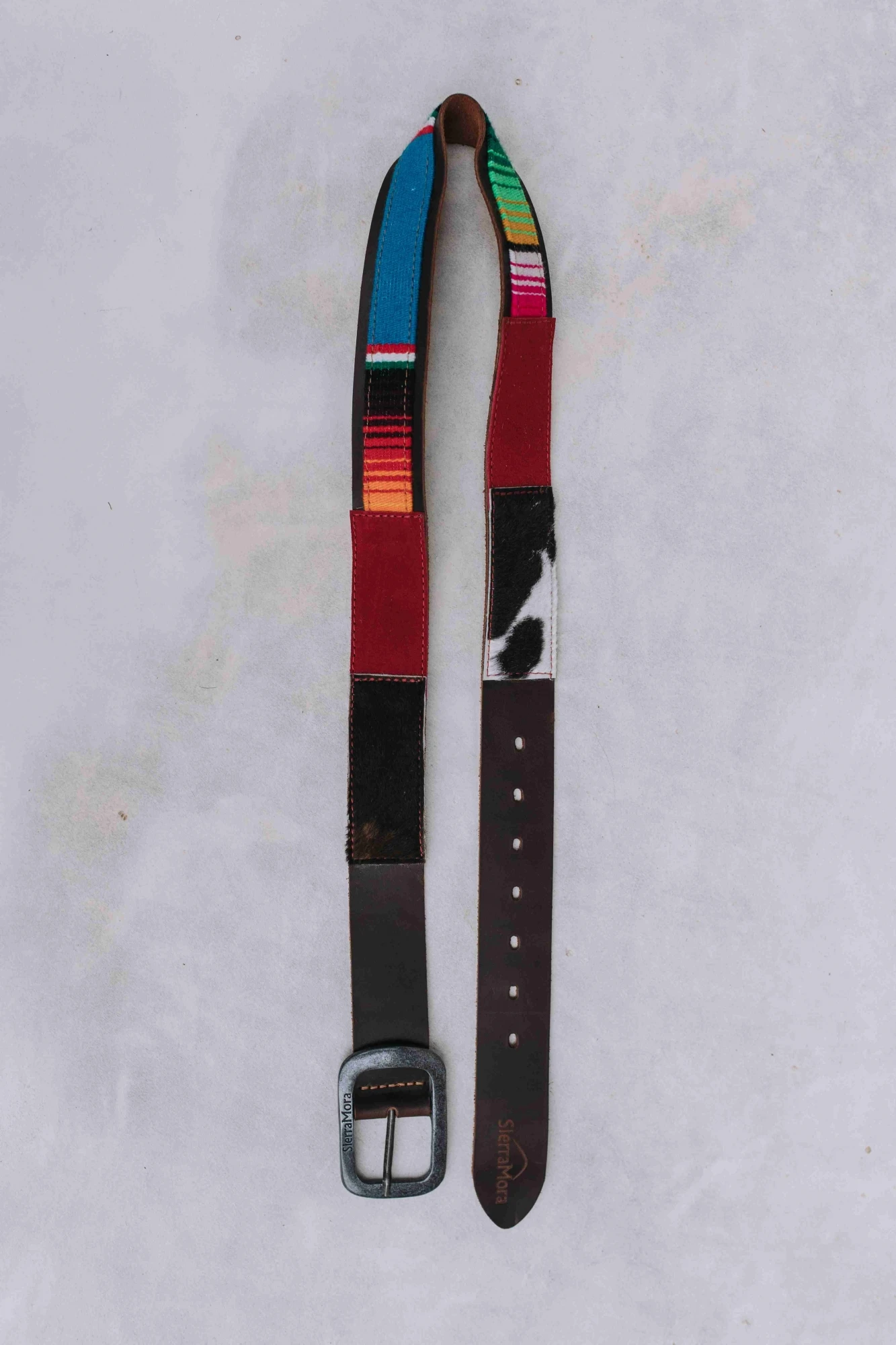 Handcrafted Belt bordo 85