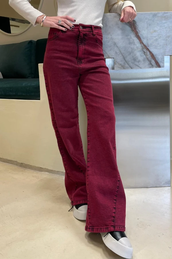 Jean Ash Cherry rojo 30