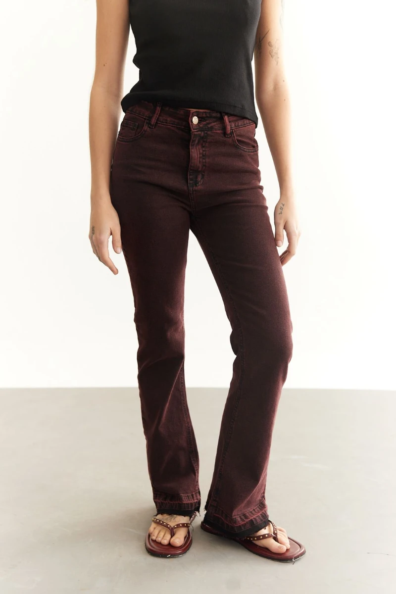 Jean New Flare bordo 44