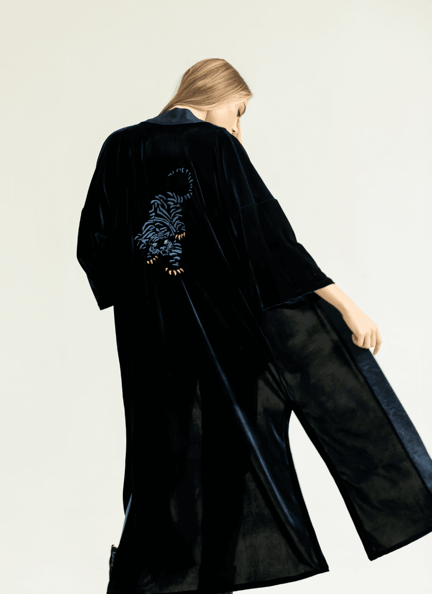 Kimono Gales Negro Talle único