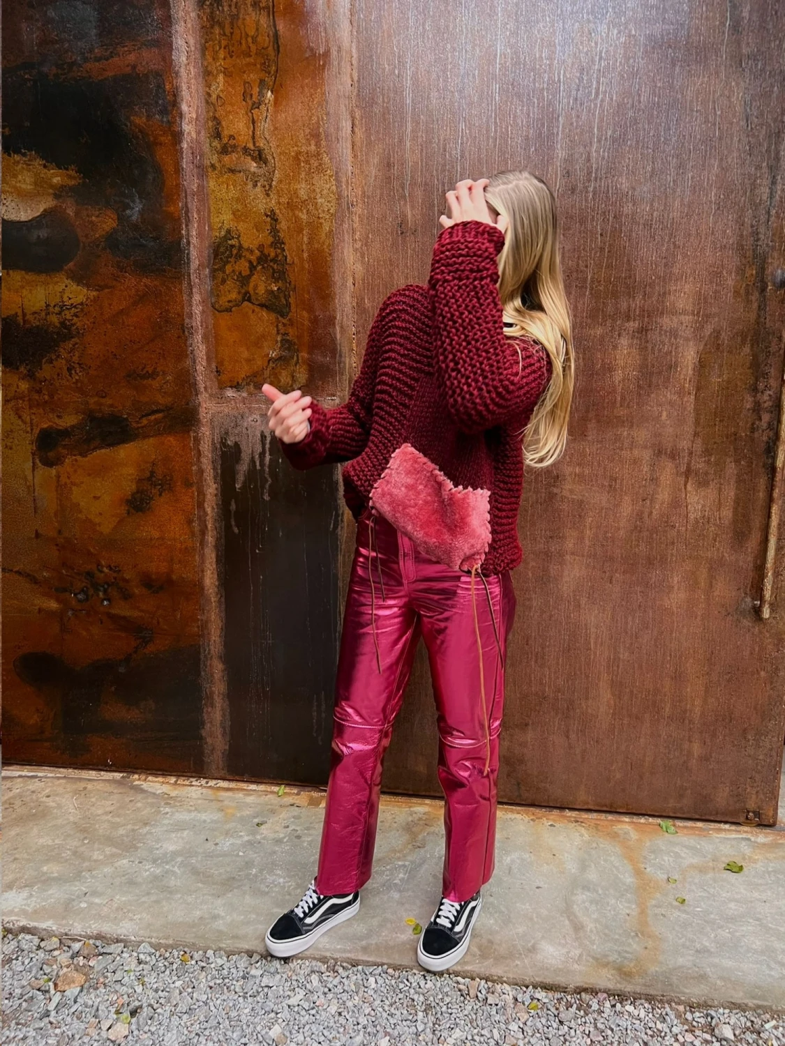 Leather Jeans Crawford Galácticos fucsia 34