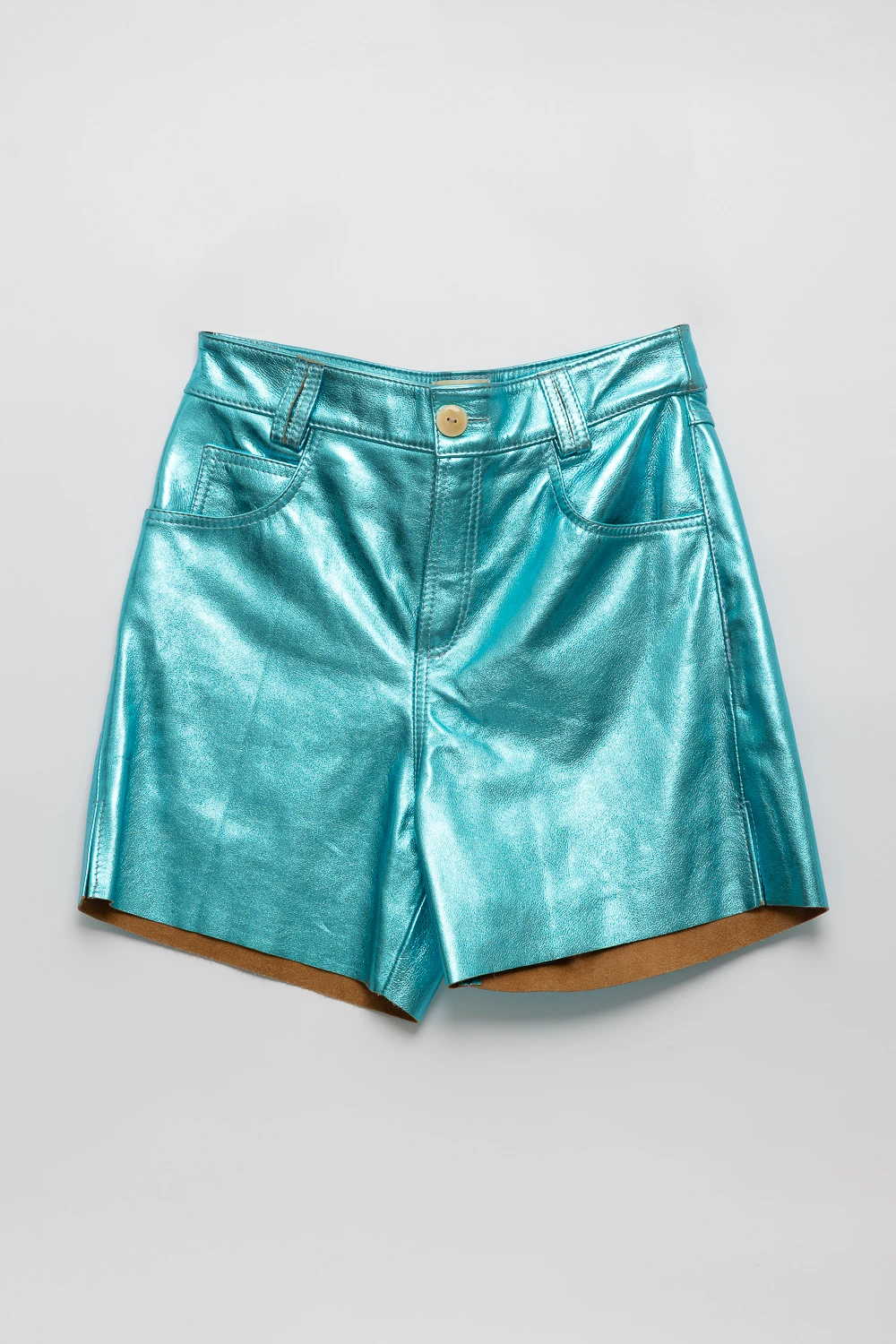 Leather Shorts Crawford Galáctico celeste 34