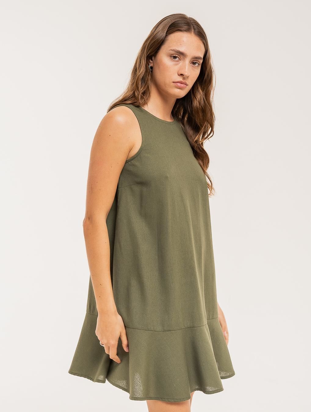 Vestido Rocío verde oliva s/m