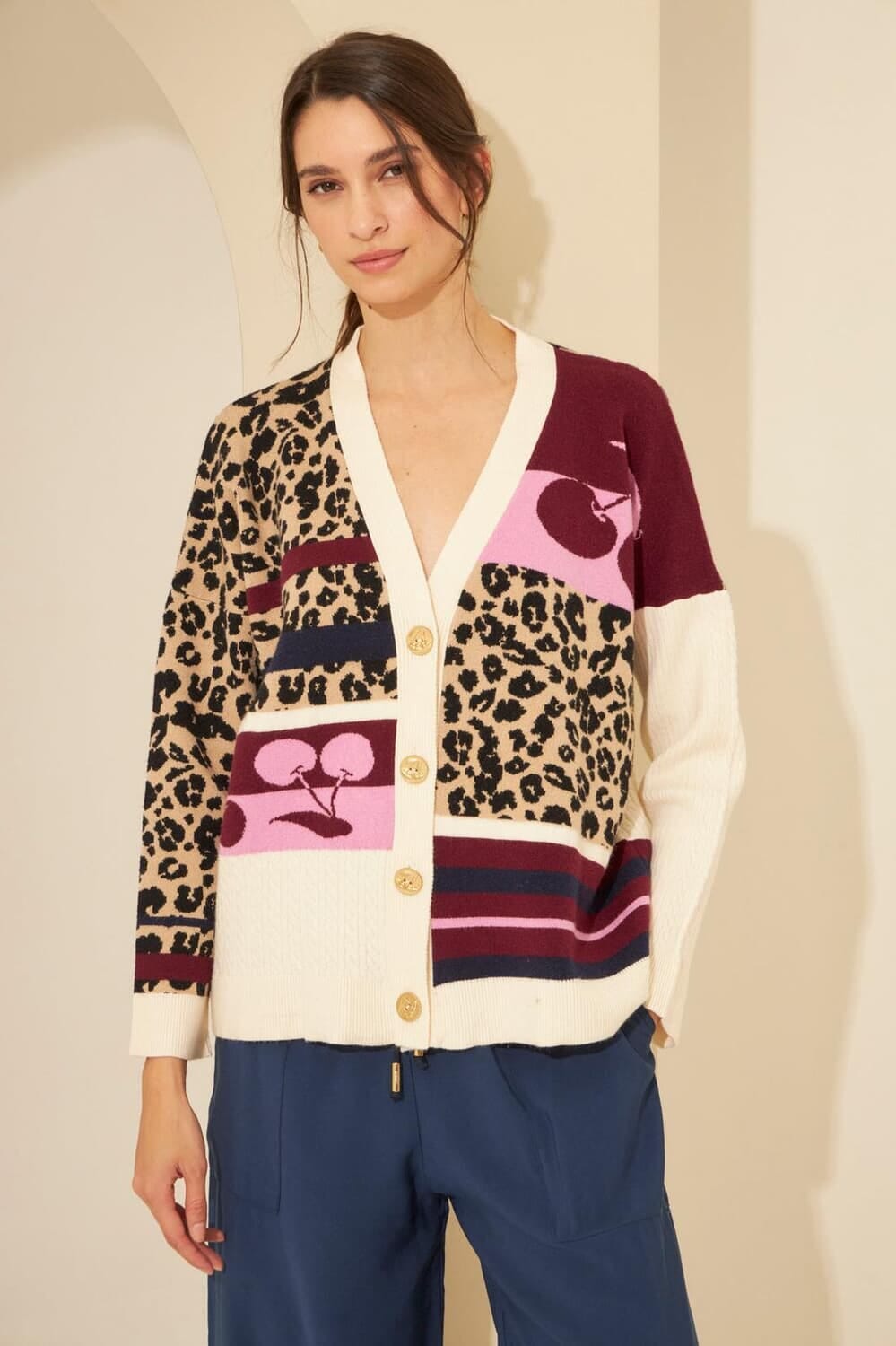 Cardigan Blend bordo talle unico
