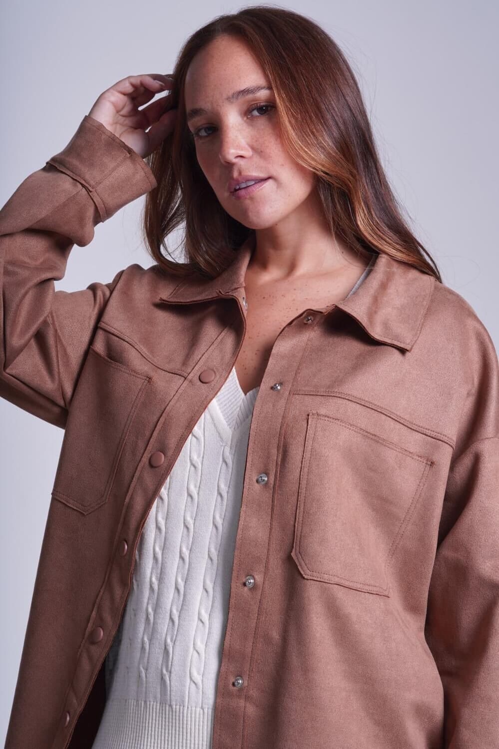 Sobrecamisa Arena camel talle unico