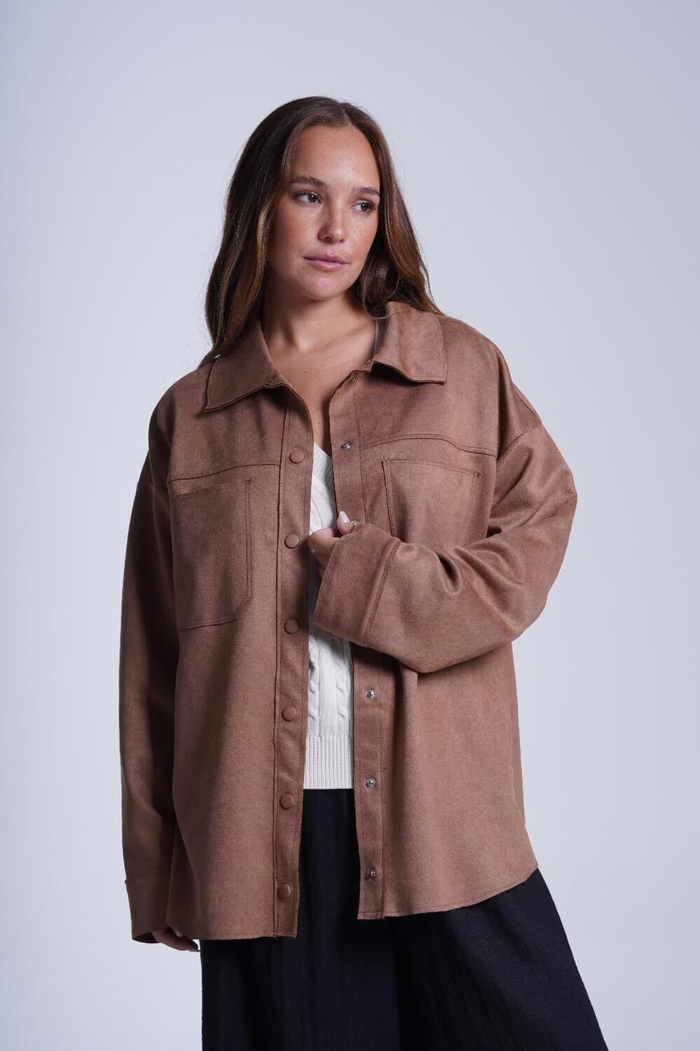 Sobrecamisa Arena camel talle unico