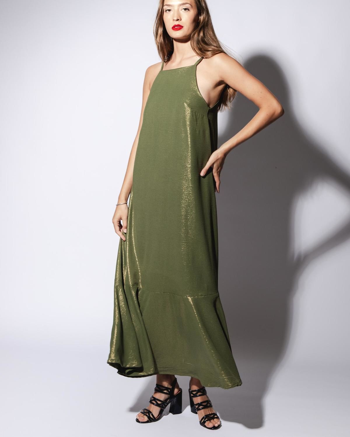 Vestido Primula verde oliva m/l