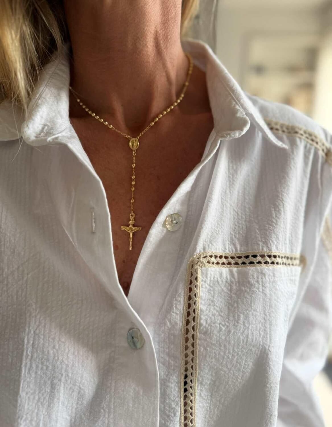 COLLAR ROSARIO GOLDFILLED dorado n/a