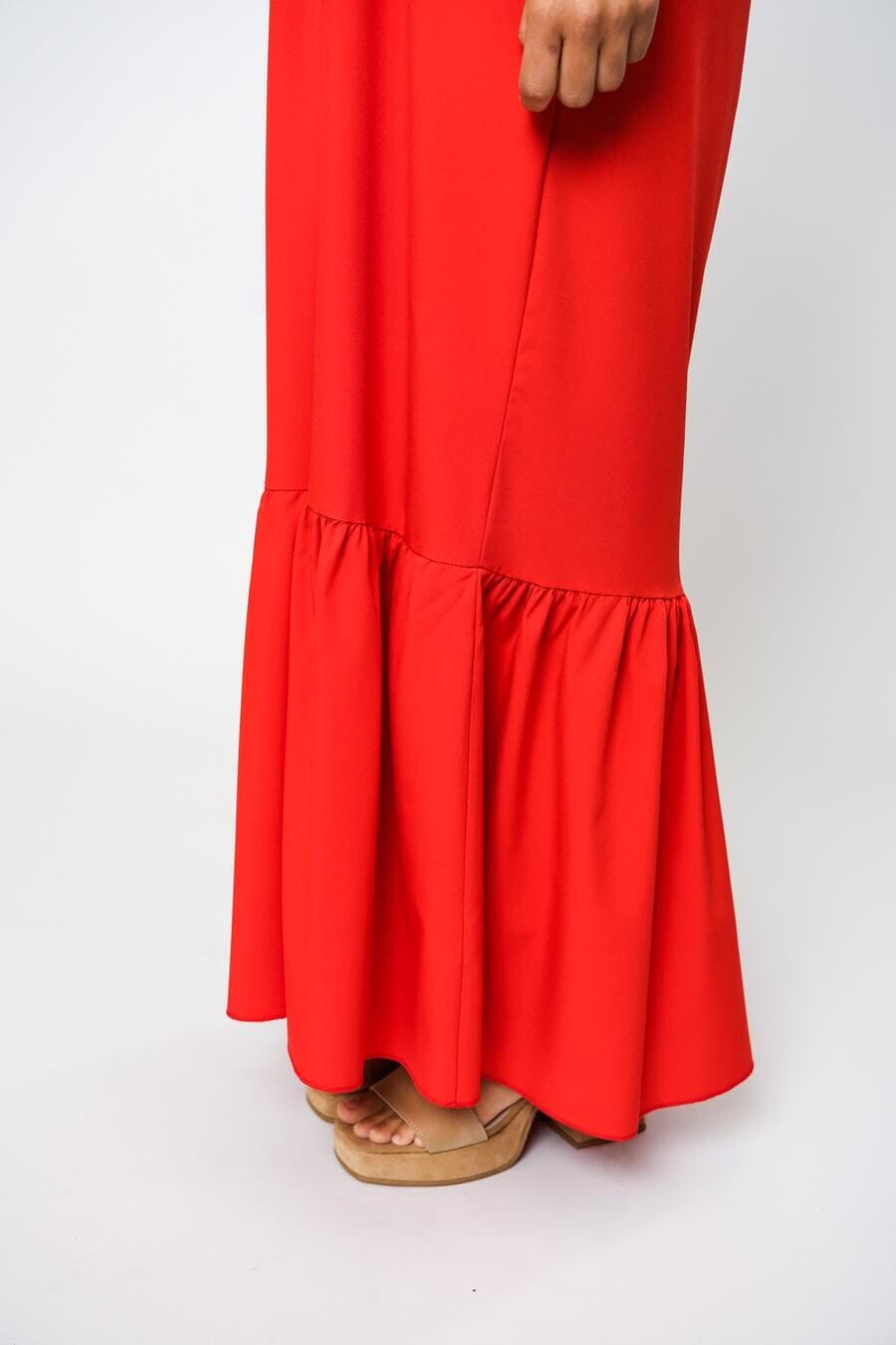 Vestido Straples rojo m