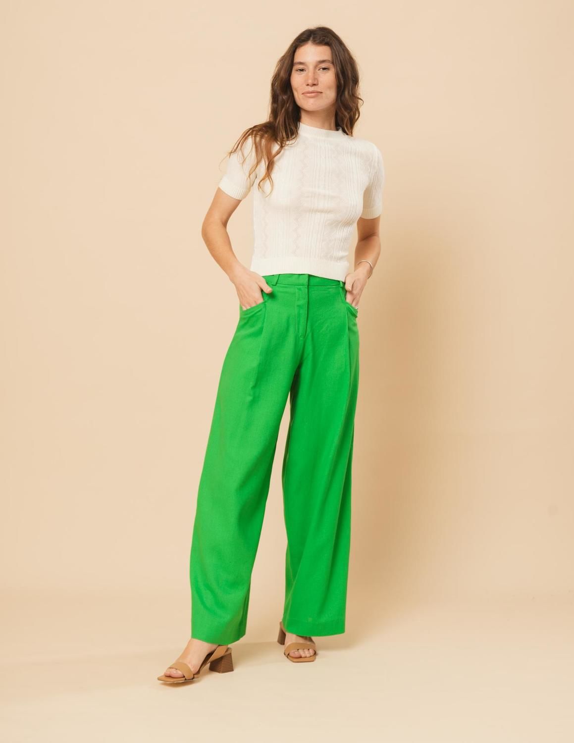 Pantalón Olena verde 36