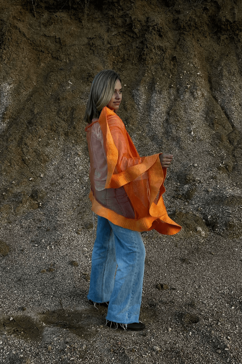 Chall Copacabana naranja talle unico