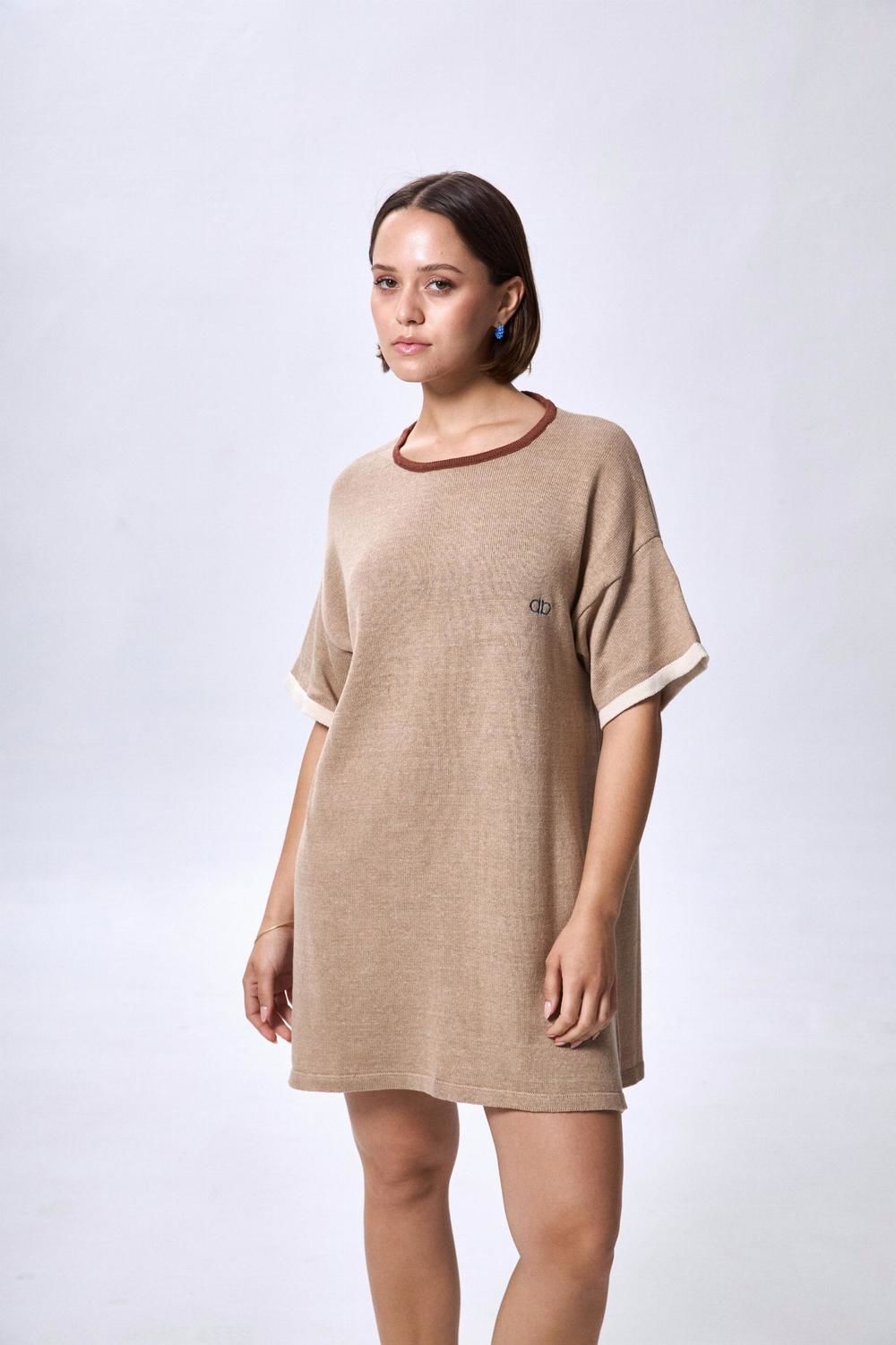 VESTIDO PROA beige talle unico