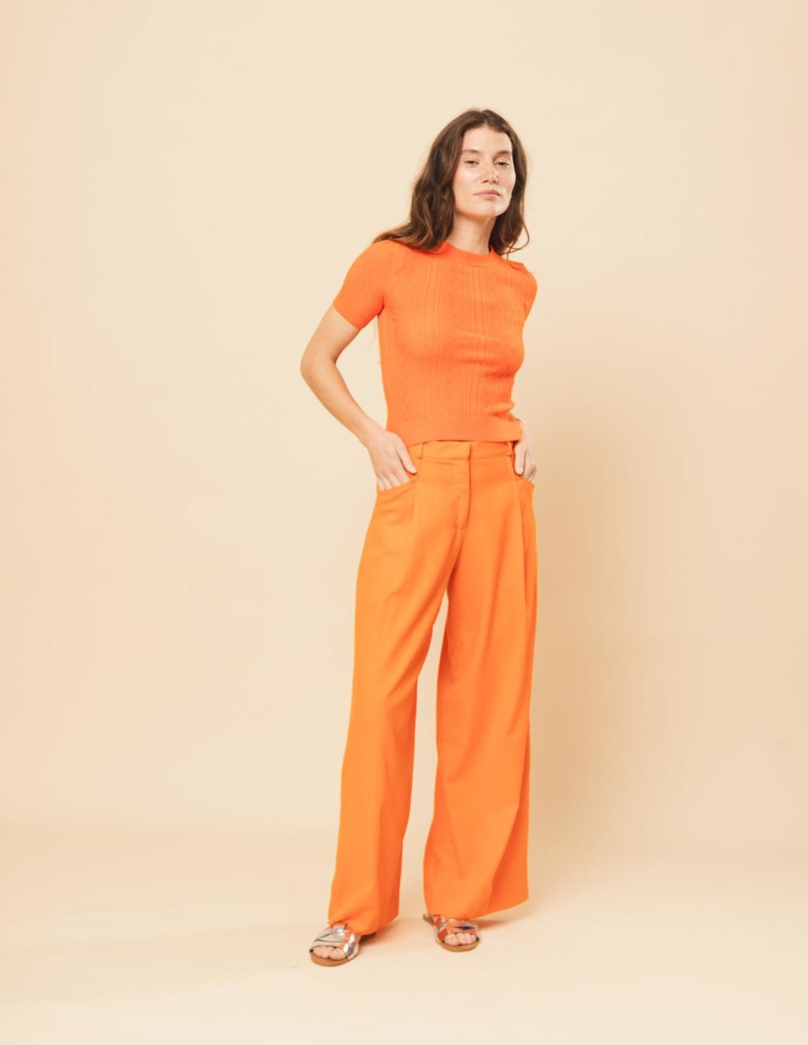 Pantalón Olena naranja 38