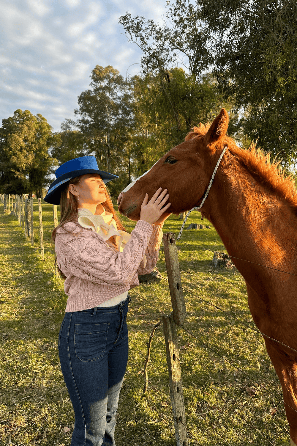 Sombrero azul m