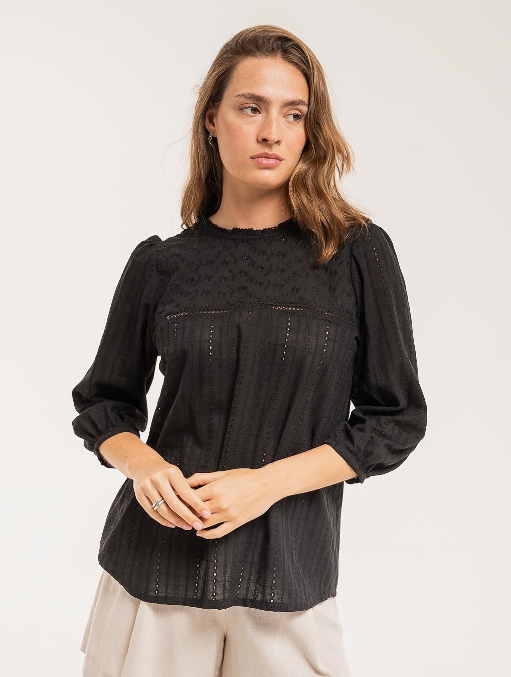 Blusa Lisa negro m/l