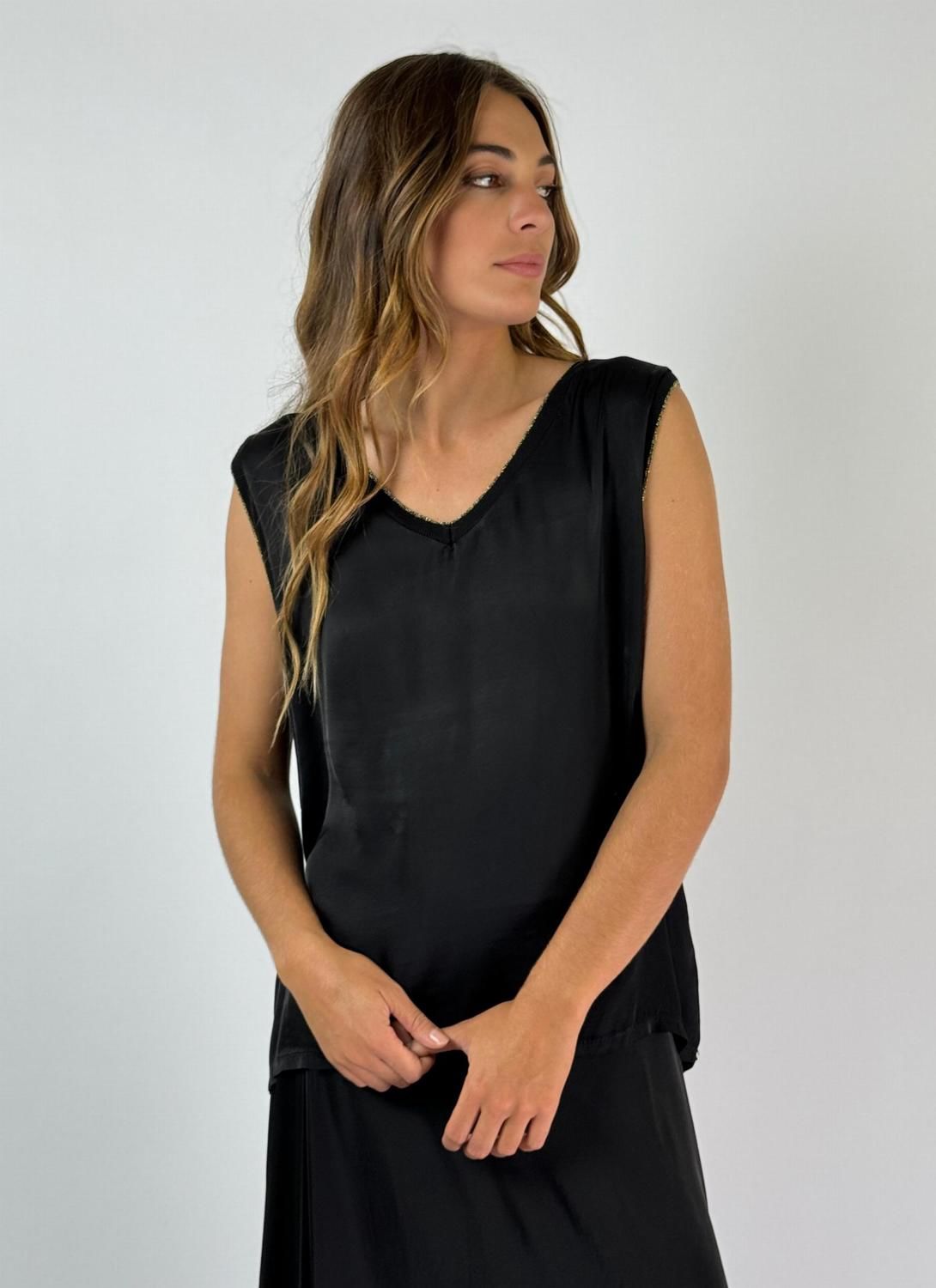 TOP LUANA negro talle unico