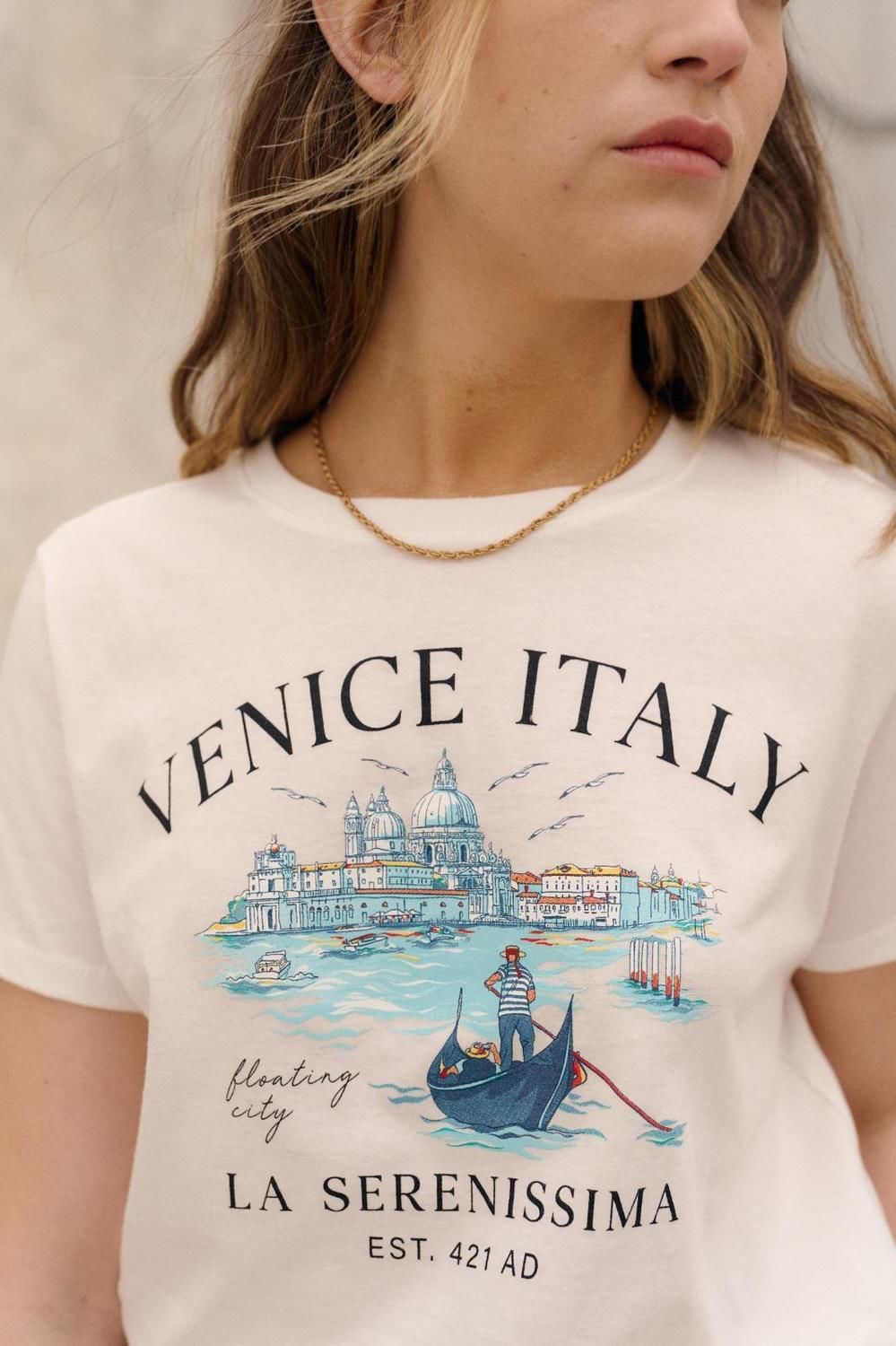 Remera VENICE blanco s/m