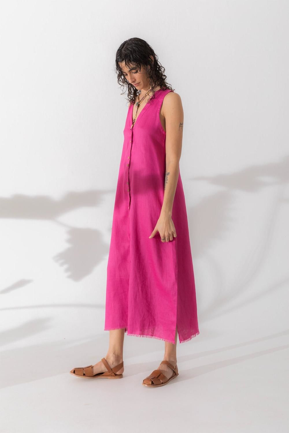 Vestido Vesta fucsia l