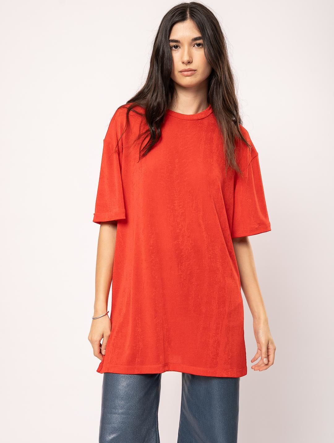 Top Muxi rojo talle unico