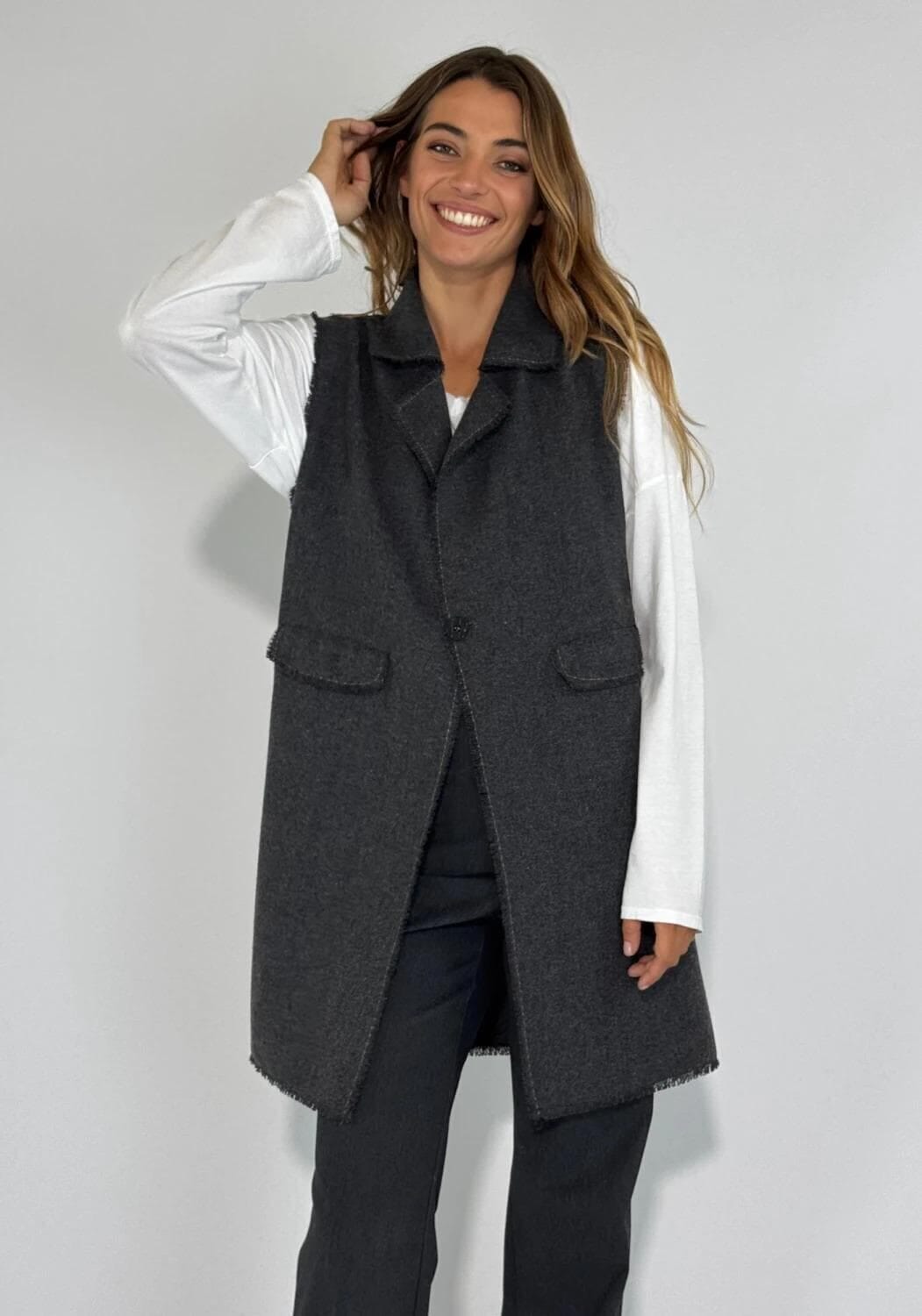 CHALECO MERINA negro s/m