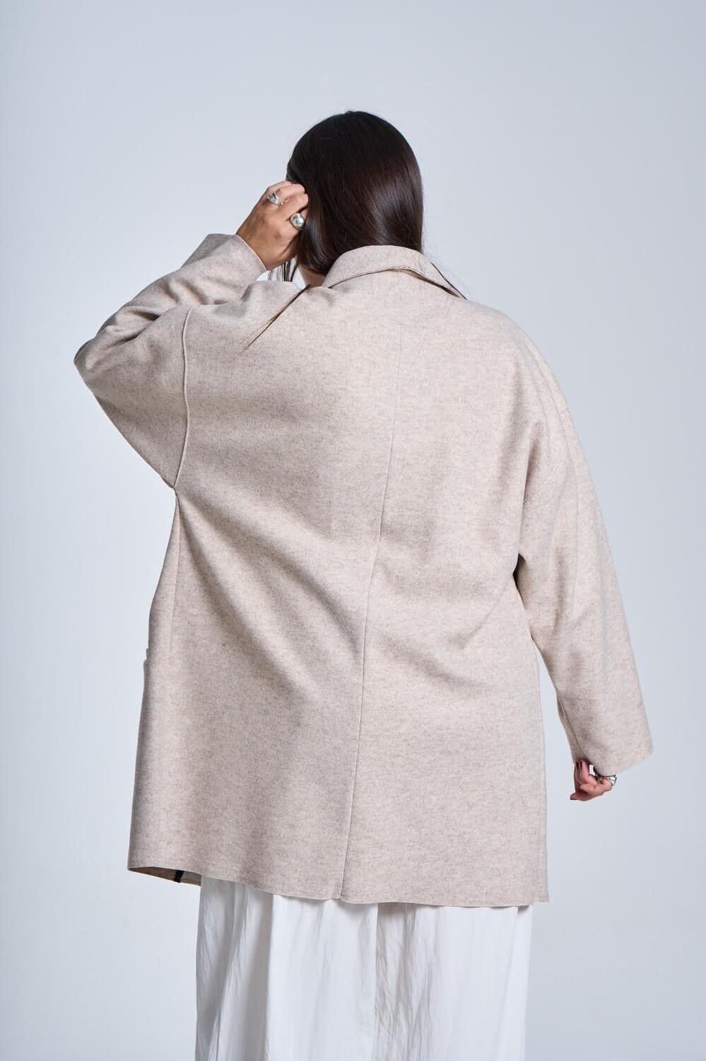 Tapado Londres beige talle unico