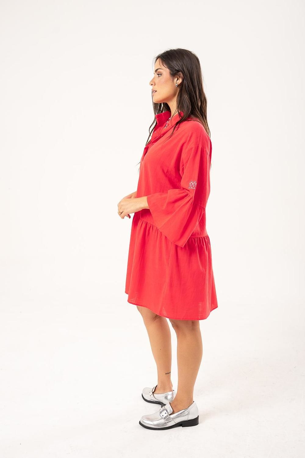 Vestido Tulum rojo talle unico