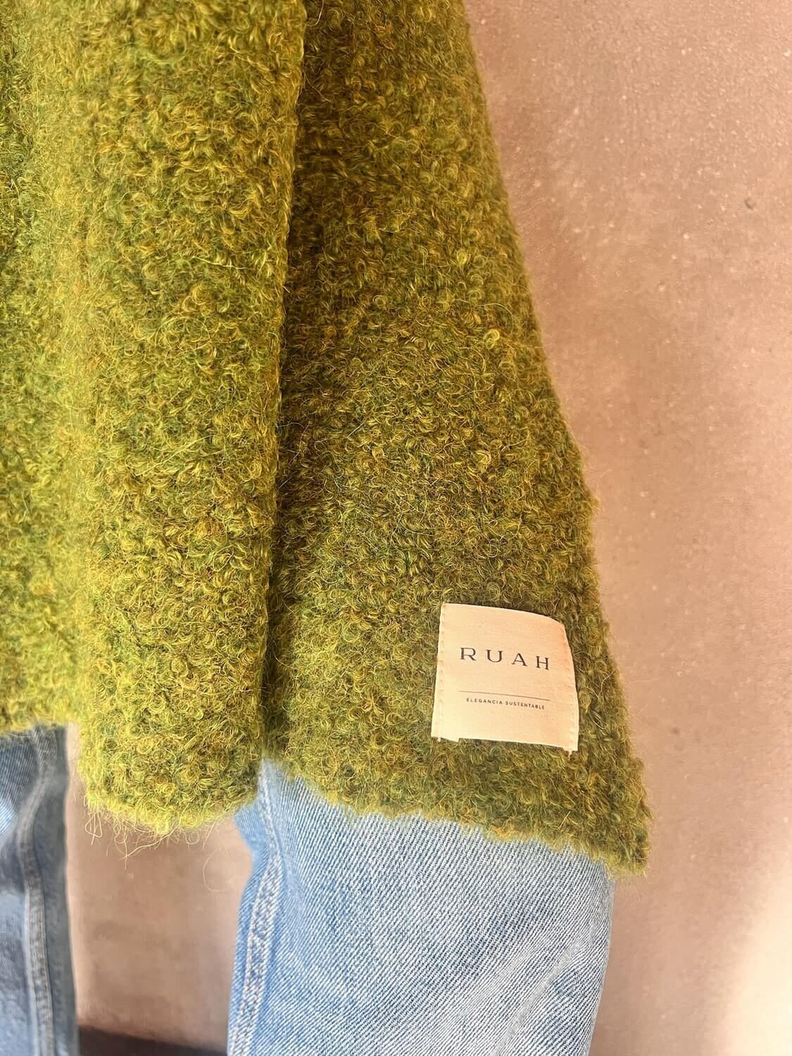 Bufanda Shawl verde talle unico