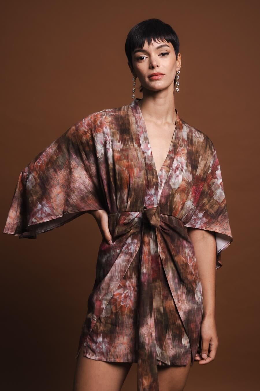 Vestido Garza bordo s