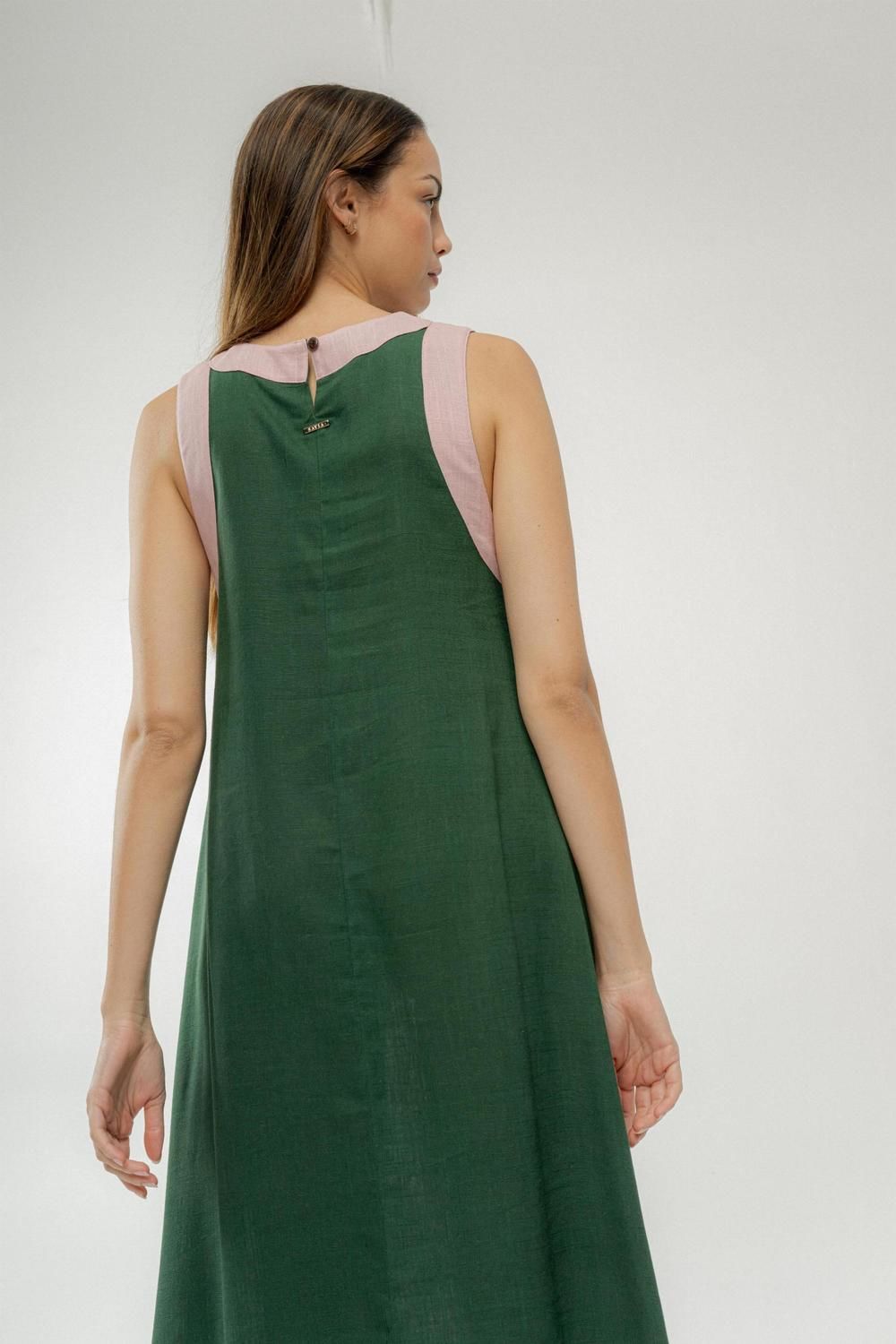 Vestido Acai Long verde m