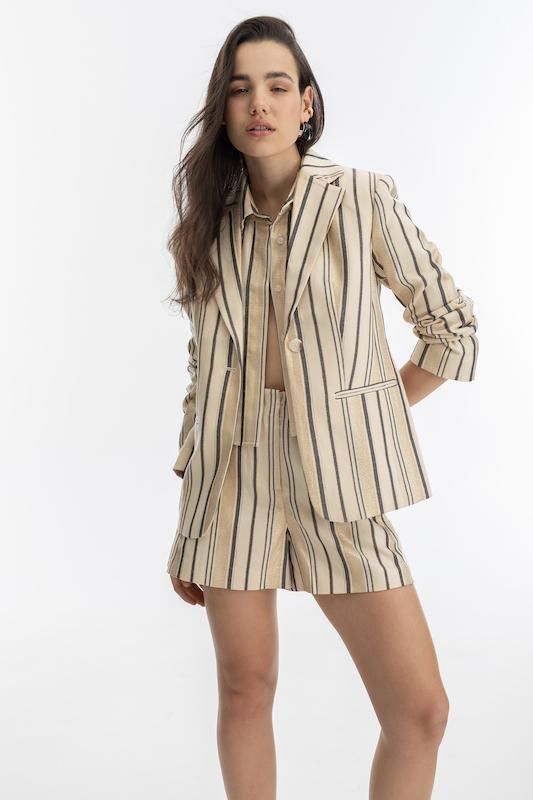 Blazer Oslo en Jaqcuard - Gold Stripes dorado xs