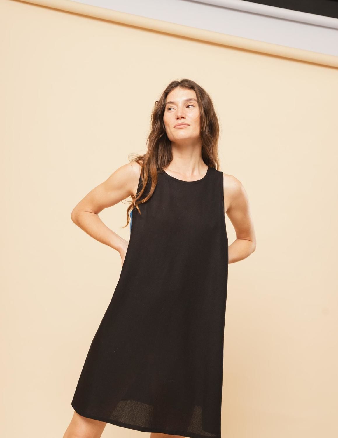 Vestido Padma negro m/l