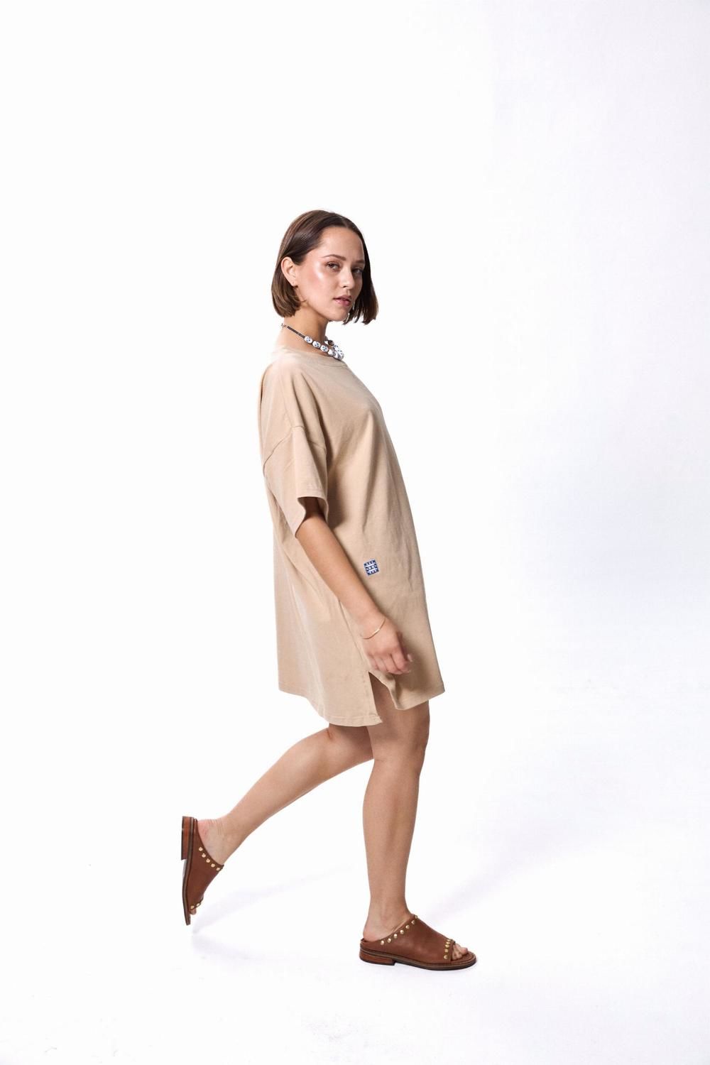 VESTIDO BASIU SHORT beige talle unico