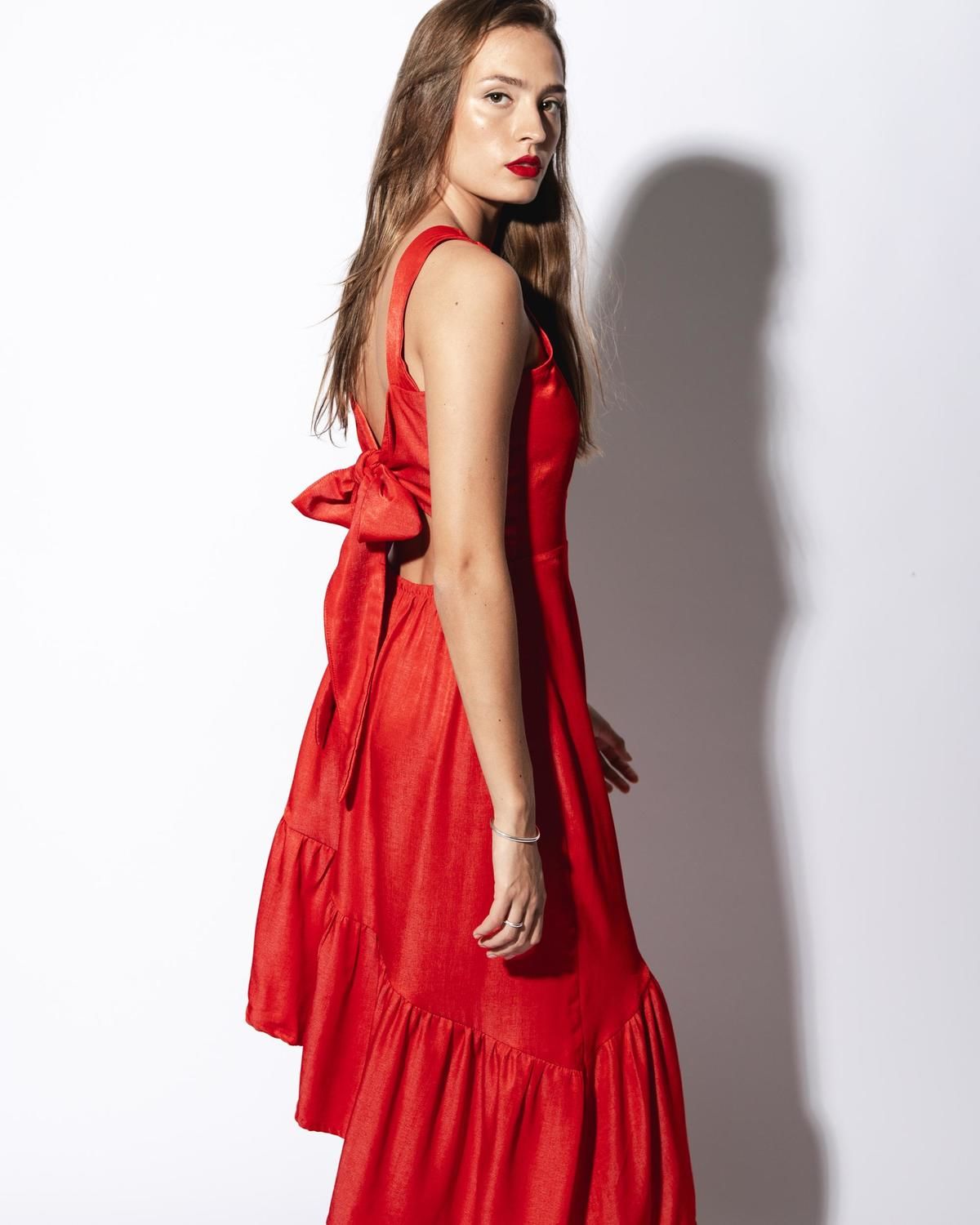 Vestido Enid rojo m