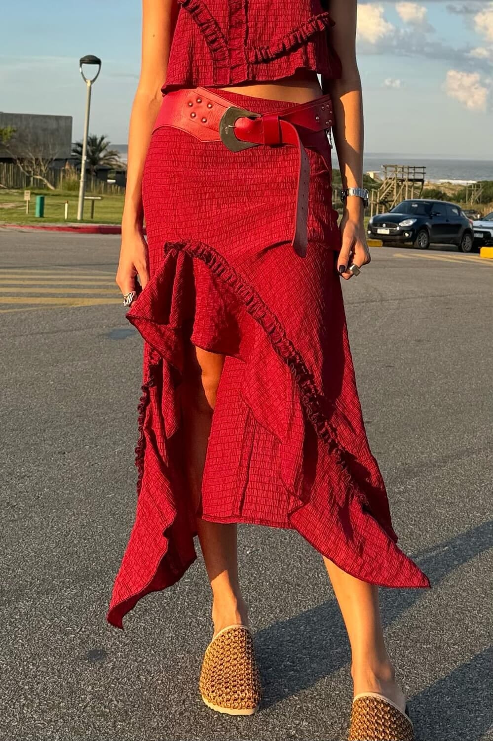 Falda Tina rojo 1