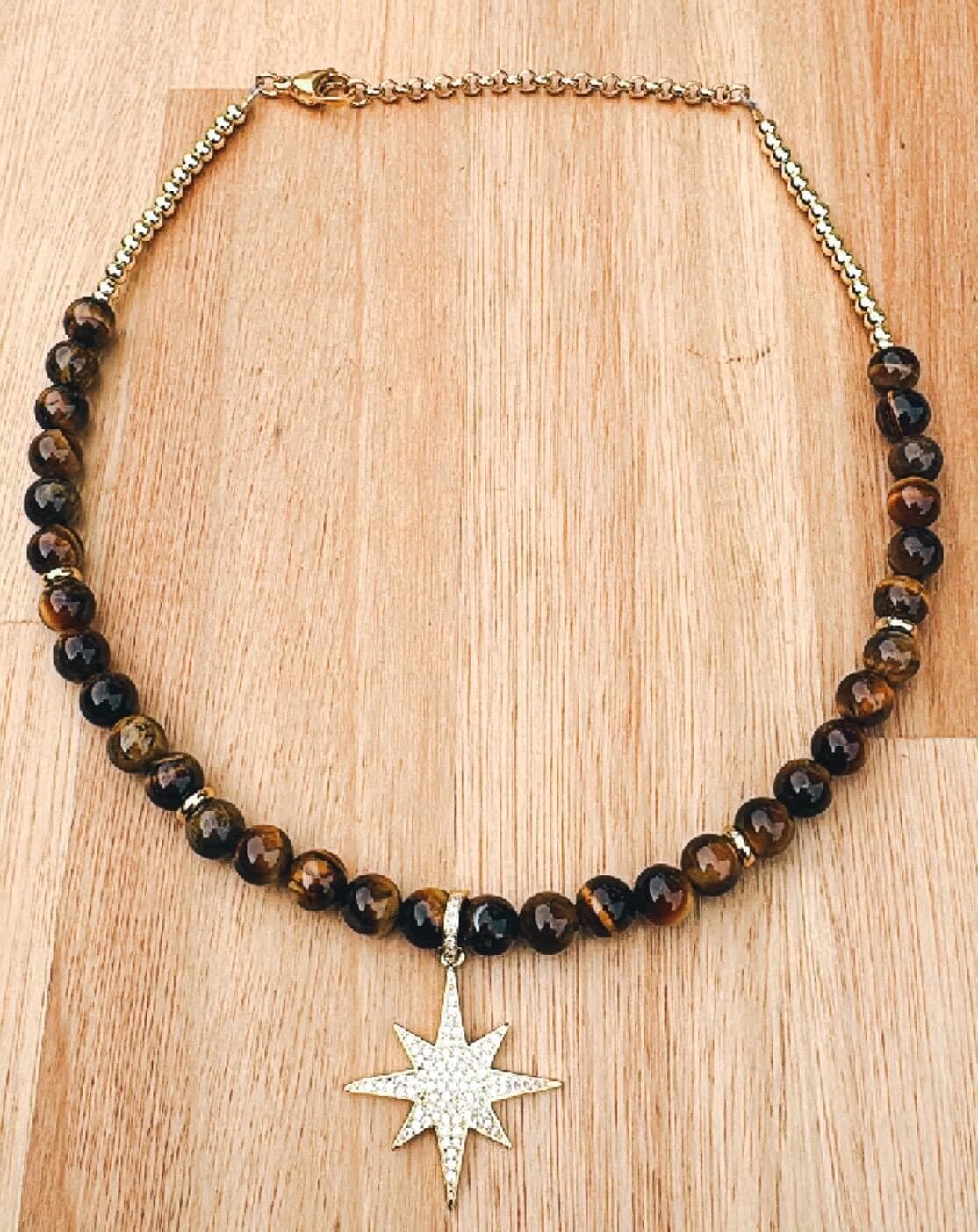 Collar Ojo de Tigre marron n/a
