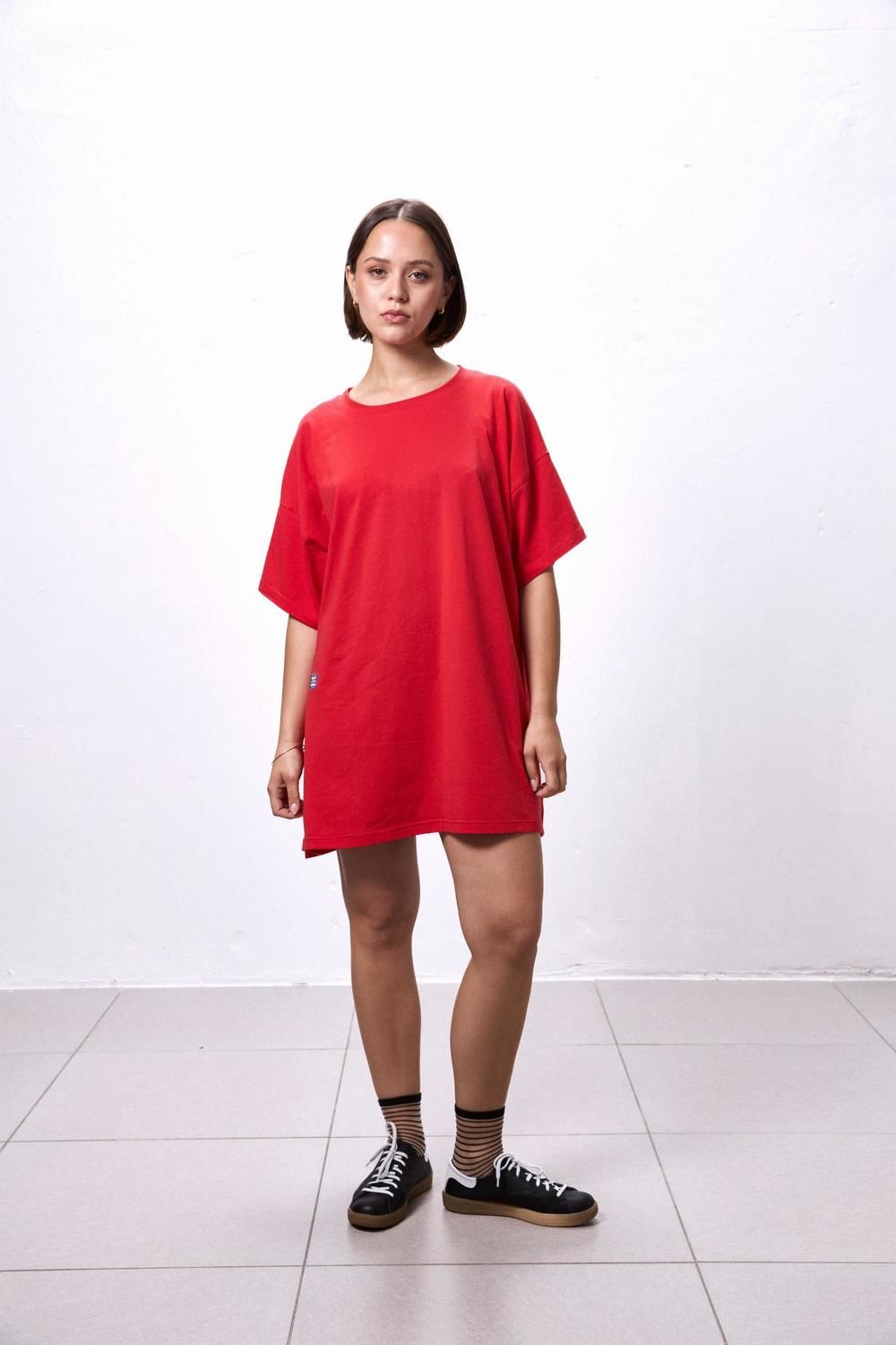 VESTIDO BASIU SHORT rojo talle unico