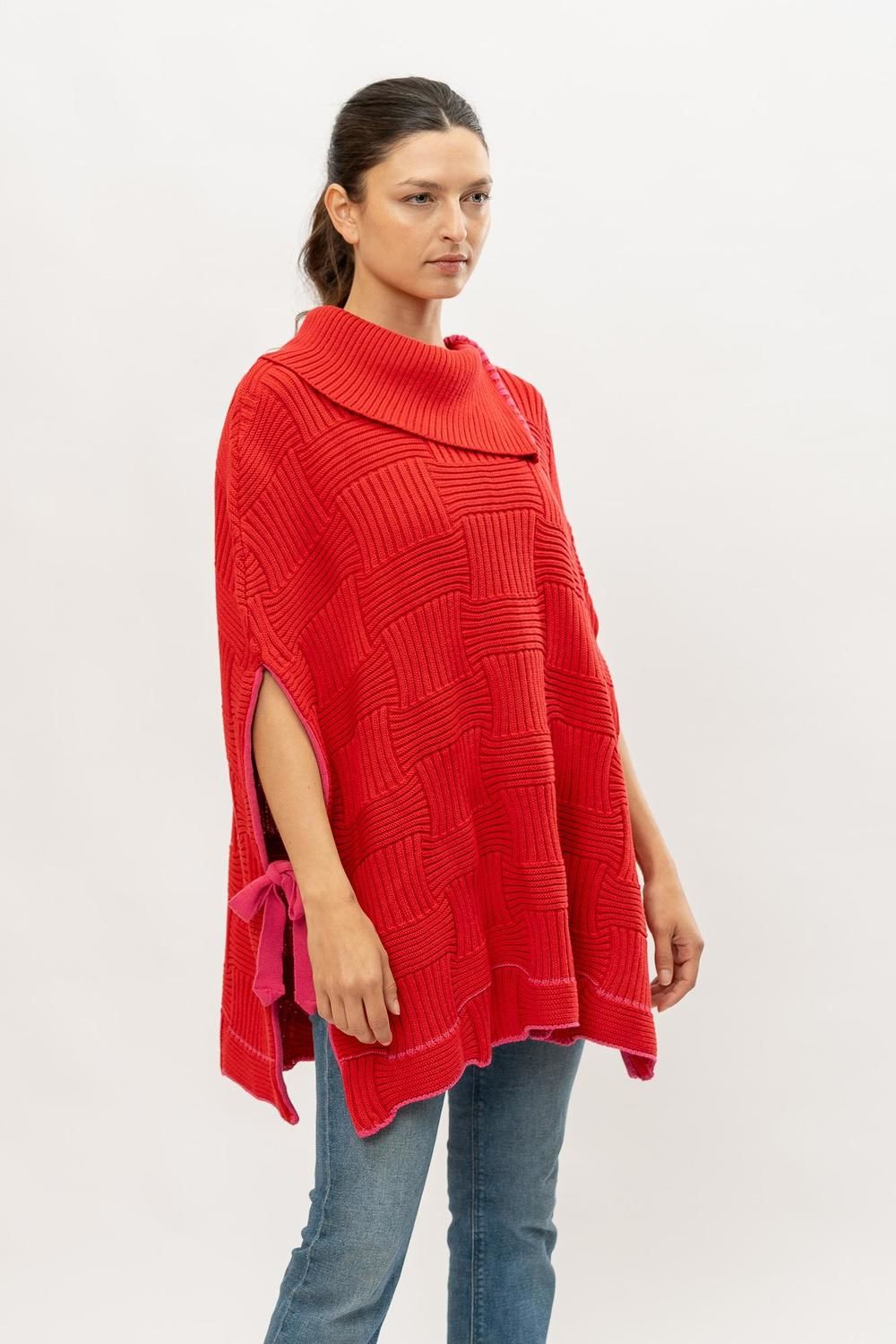 Capa Knit rojo talle unico