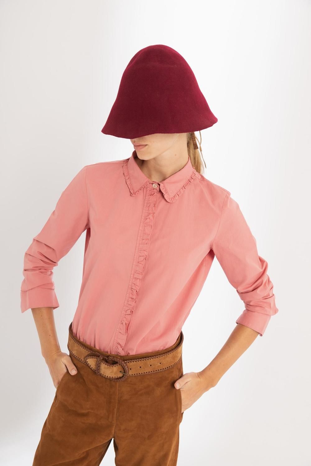 Camisa Floppy en Algodón - ROSA rosado s